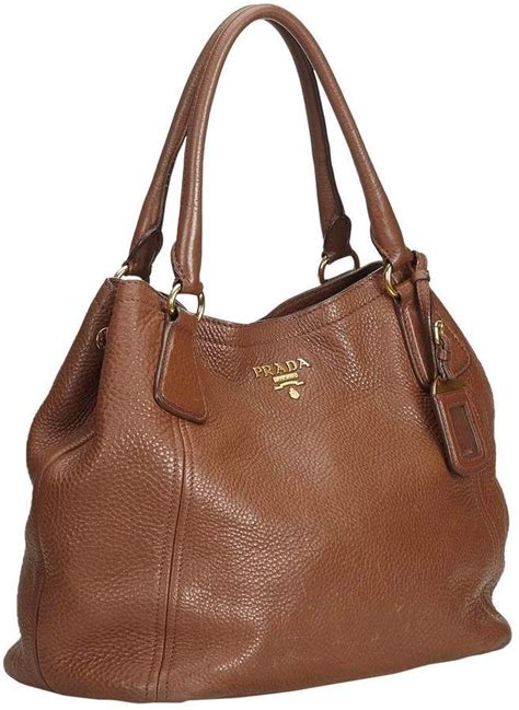 brown leather prada travel bag|brown leather prada handbag.